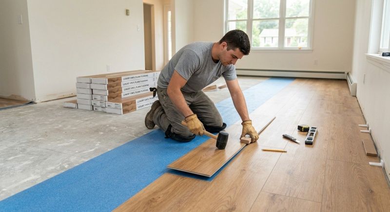 Luxury Vinyl Tile Installation in Hampton, GA